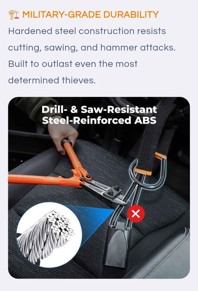 🚨Steering Wheel Lock – The Ultimate Visual Deterrent That Thieve - photo 4