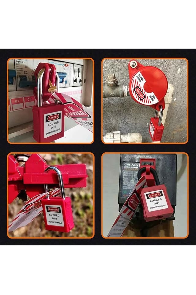 Anskyloe Red Lockout Tagout Safety Padlocks OSHA Compliant - photo 2