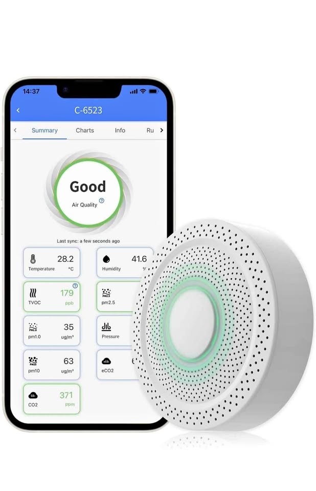 UbiBot AQS1 9-in-1 Smart Air Quality Monitor - $125 OBO