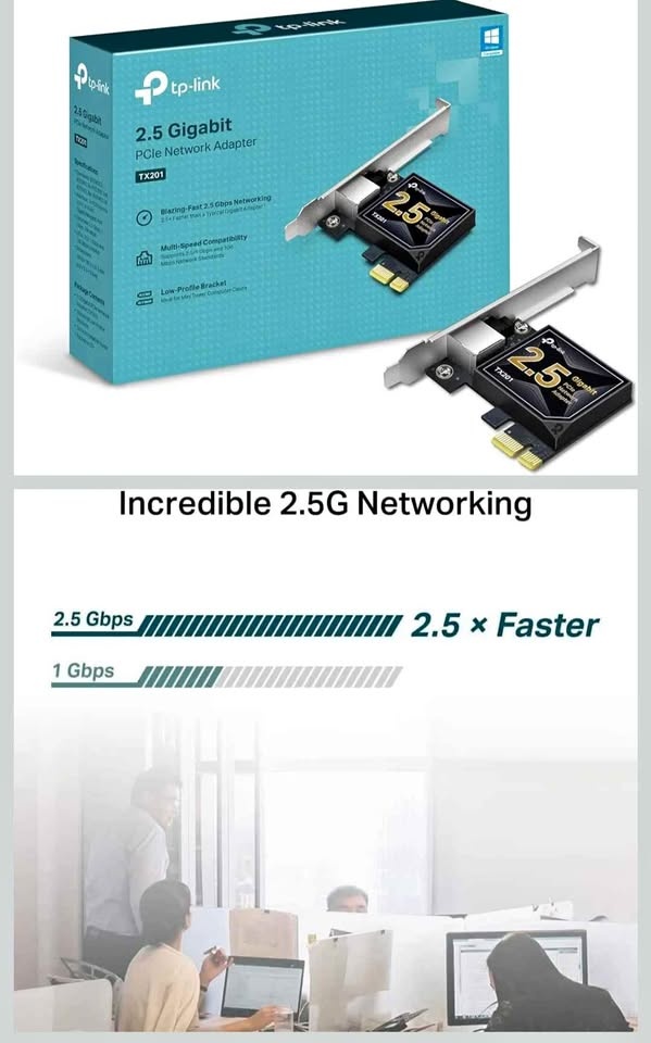 TP-Link TX201 2.5 Gigabit PCIe Network Adapter
