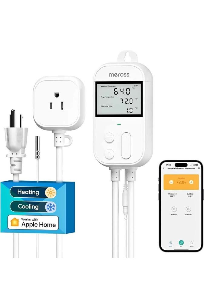 meross Smart Temperature Controller with Heating Cooling Power P