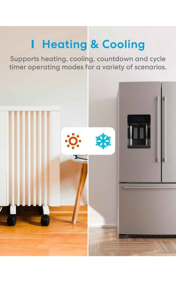 meross Smart Temperature Controller with Heating Cooling Power P - photo 3