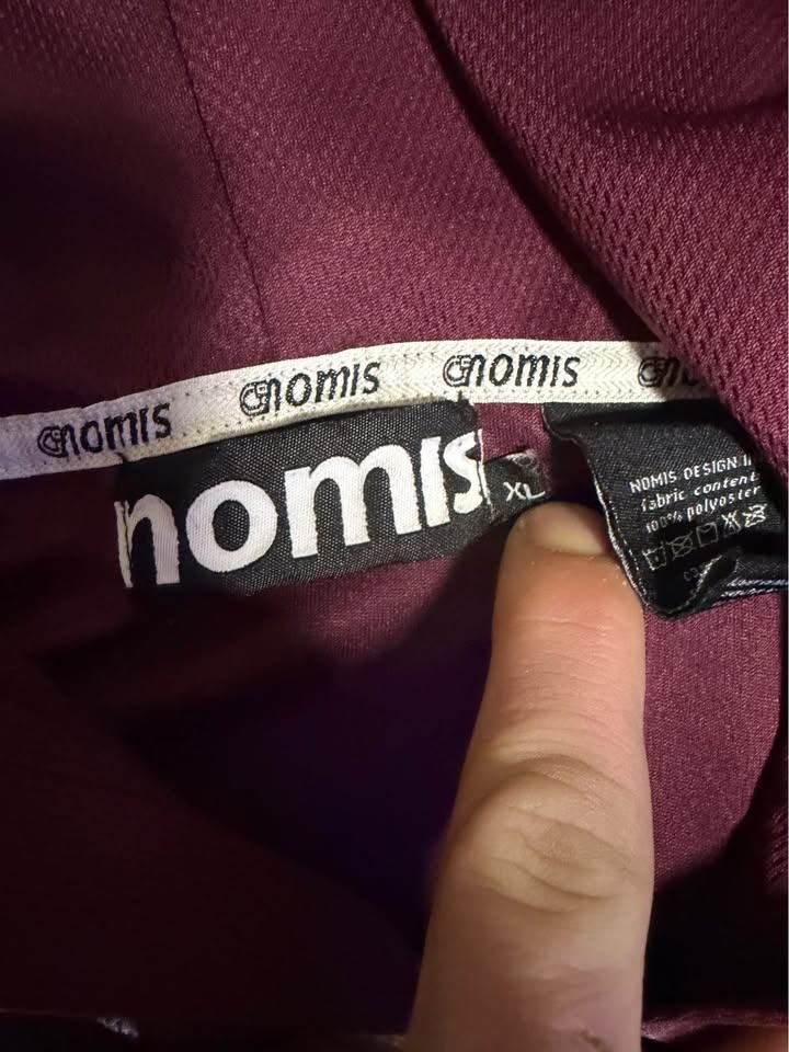 Nomis XL Maroon Grey Full Zip Hoodie Camp of Champions - photo 3