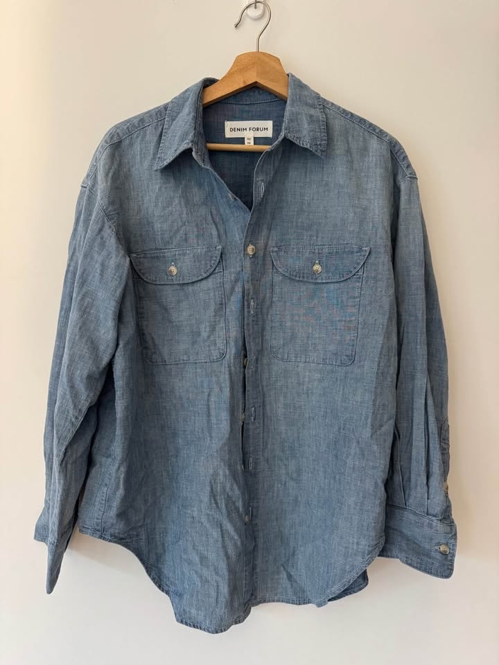 Aritzia Denim Forum Chambray Denim Shirt XS - photo 3