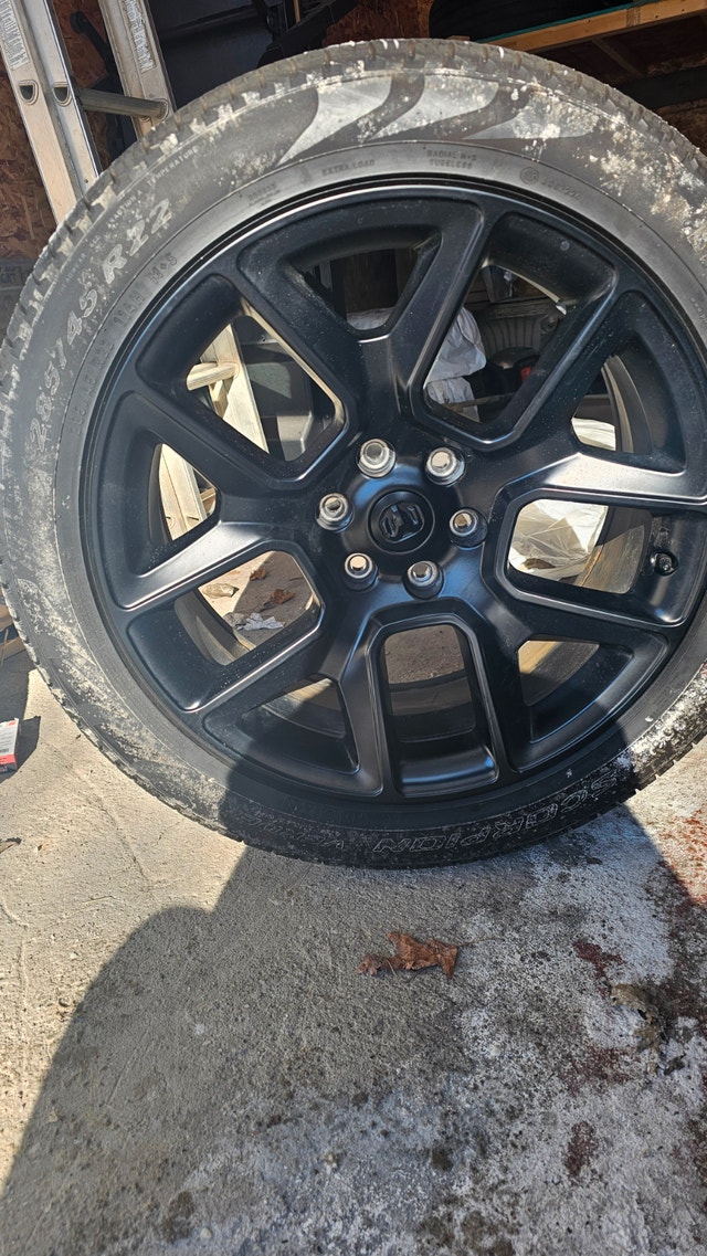 Stock 22inch rims off 2024 Dodge Ram 1500 Night Edition
