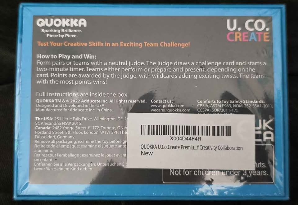 BNIB - U. CO. Create card game - photo 4