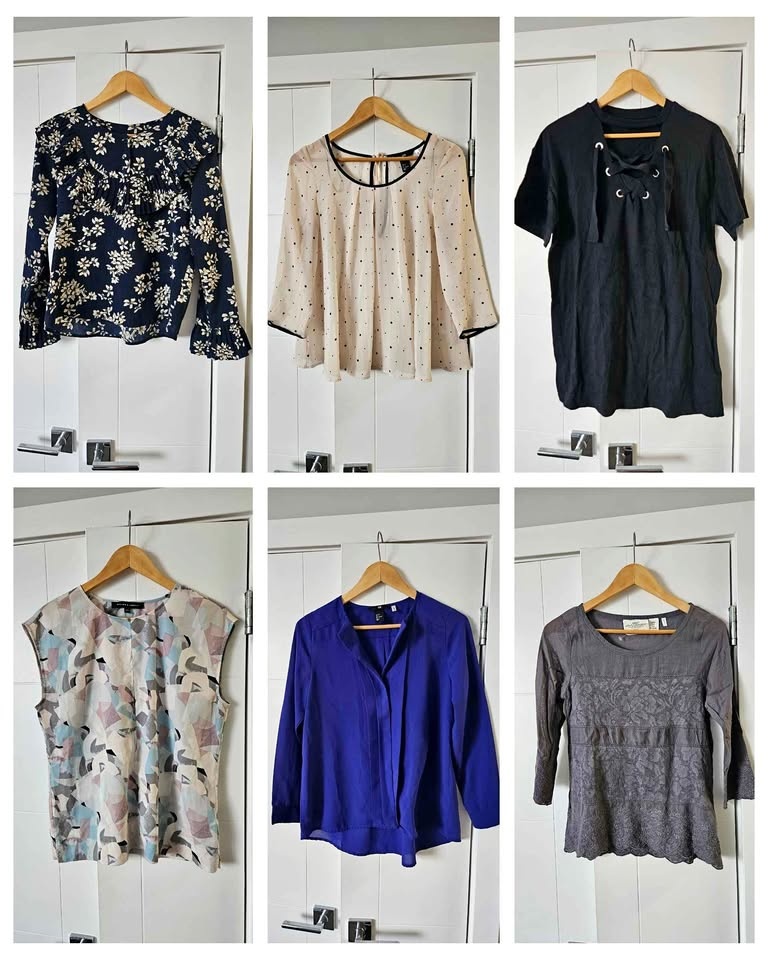 6 Cute Women's Blouses & Tops Bundle