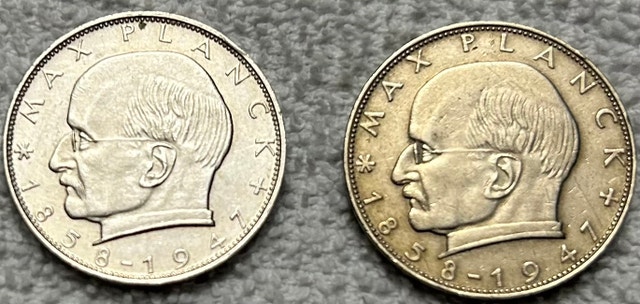Set of Two 2 Deutschmark Coins - photo 2
