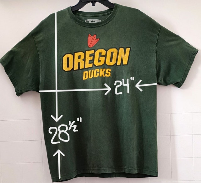 Oregon Ducks T-Shirt Mens XL Dark Green
