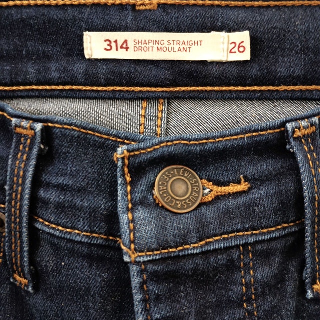 Levi's 314 Shaping Straight Jeans 26x32 Mid Rise Med. Stretch - photo 4