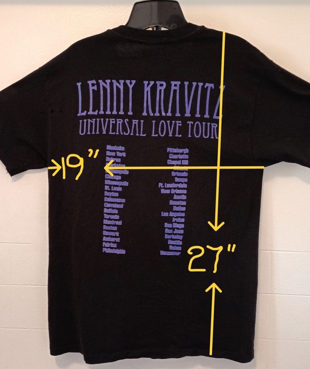 Vintage 1993 Lenny Kravitz Universal Love Tour Shirt, SZ:L - photo 2