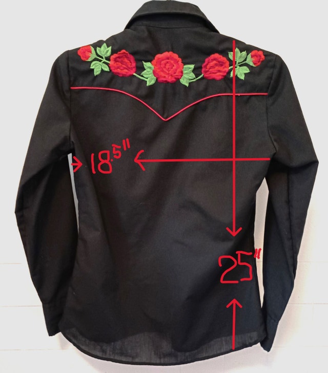 Vintage Floral Embroidery Western Shirt by Fenton SZ:Sm - photo 4