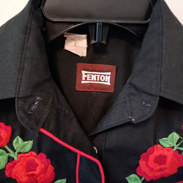 Vintage Floral Embroidery Western Shirt by Fenton SZ:Sm - photo 5