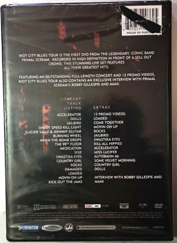 Primal Scream: Riot City Blues Tour DVD 2007 - SEALED! - photo 2