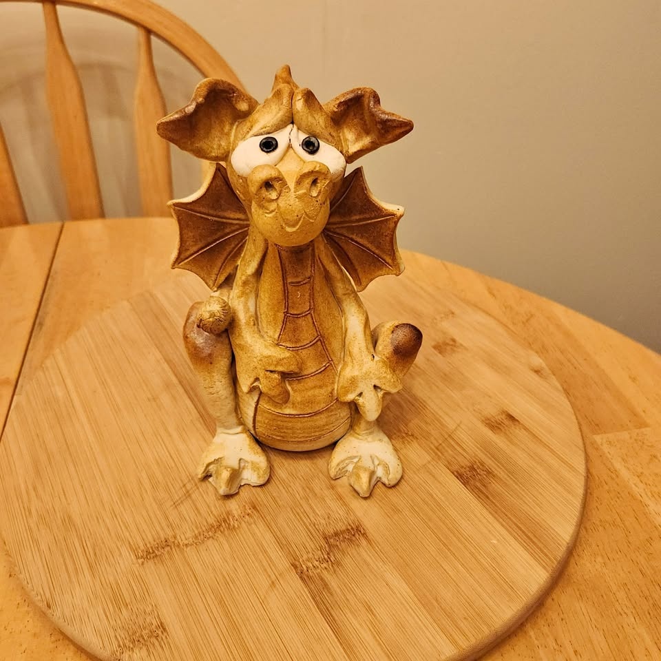 Hand Crafted Clay Dragon