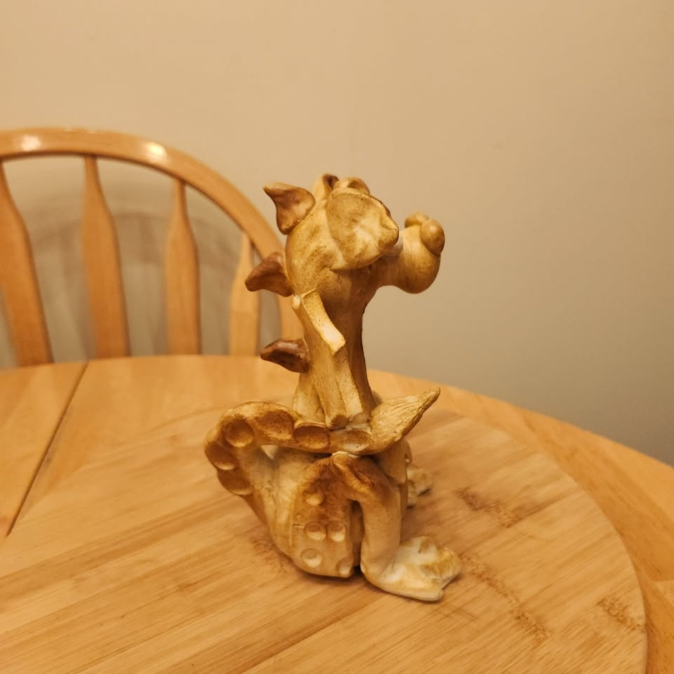 Hand Crafted Clay Dragon - photo 4