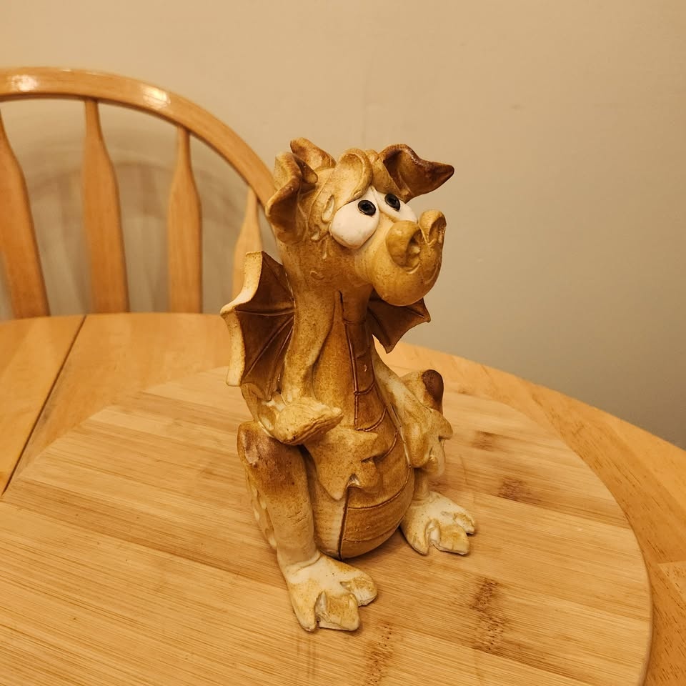 Hand Crafted Clay Dragon - photo 5