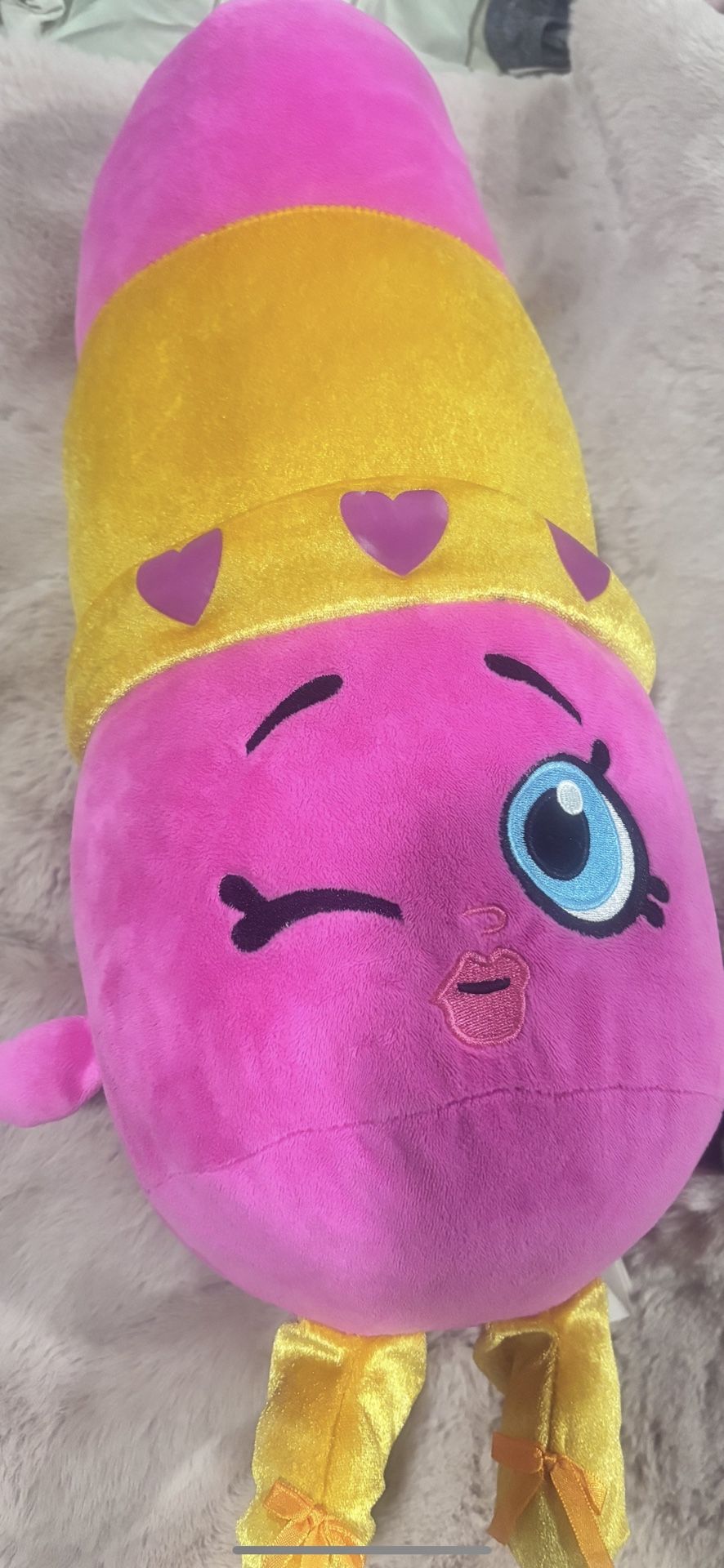Shopkins Lippy Lips Jumbo Plush – 18” – Like New - photo 2