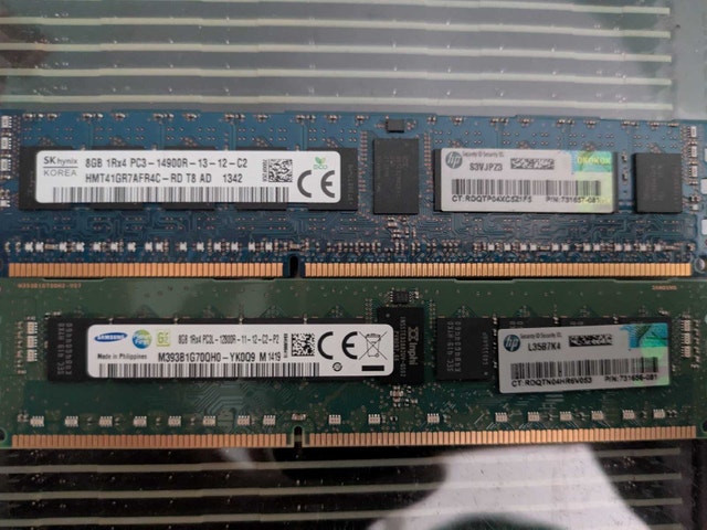 Bulk Lot – 8GB DDR3 ECC Registered (RDIMM) Server RAM  91 sticks
