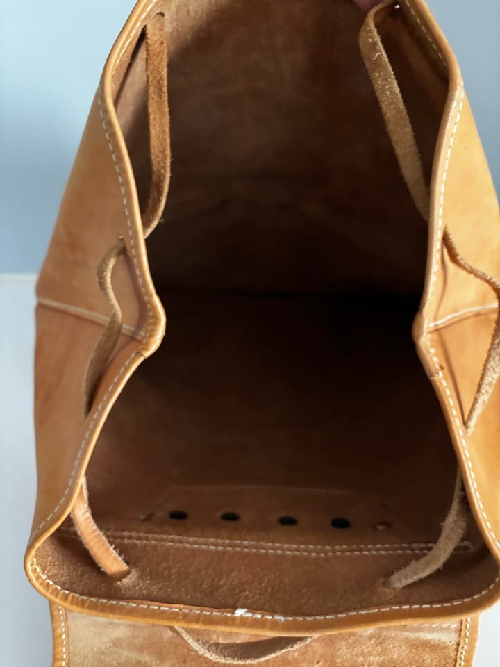 Genuine Leather Backpack - photo 3