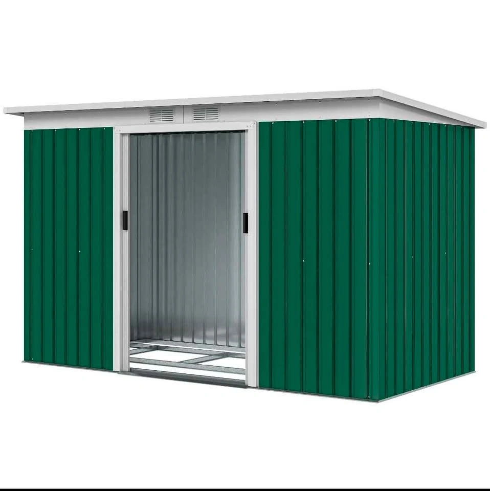 Brand New 9' x 4' Garden Tool Shed Metal Storage Shed w/ Foundat - photo 2