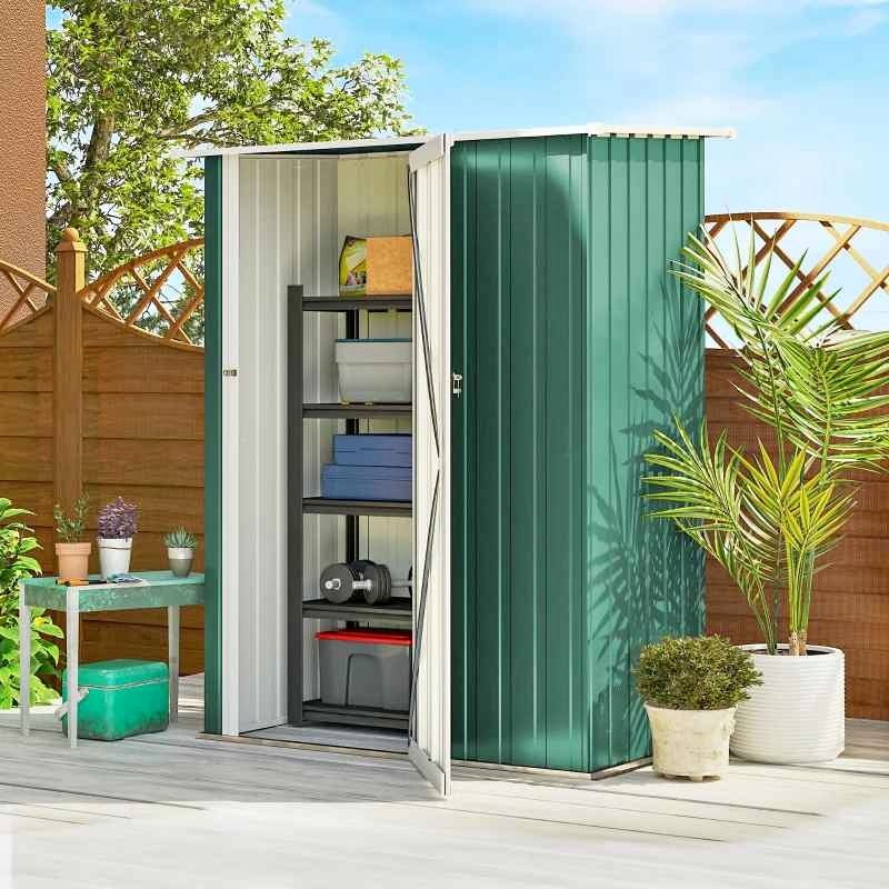 Brand new Outsunny 5 x 3 FT Outdoor Storage Shed with Sliding Do