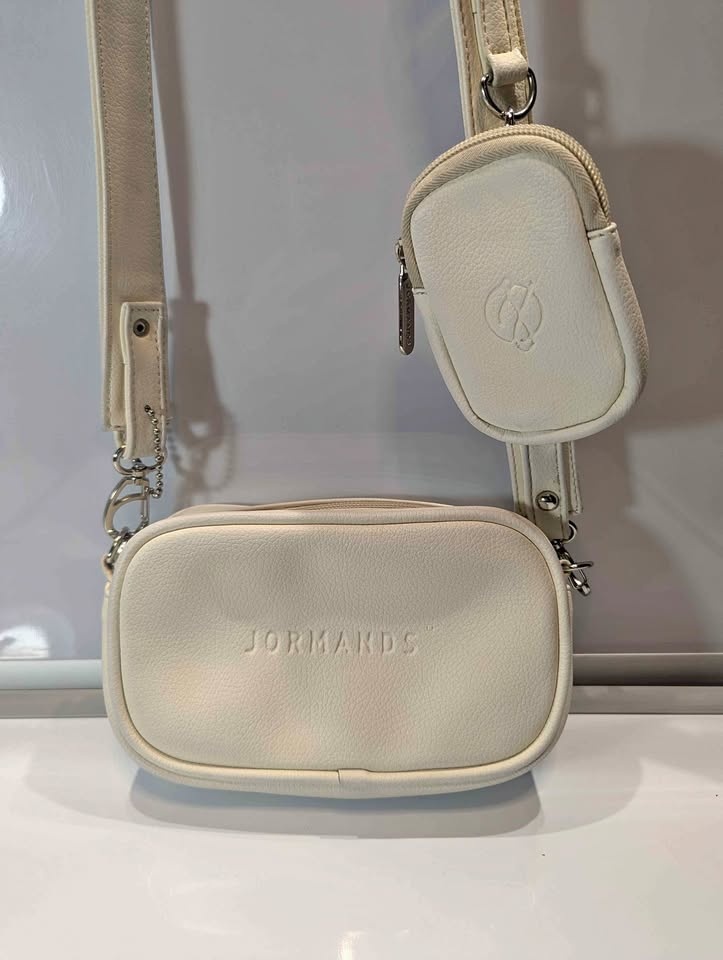 JORMANDS Unisex Crossbody Purse Bag – Bone