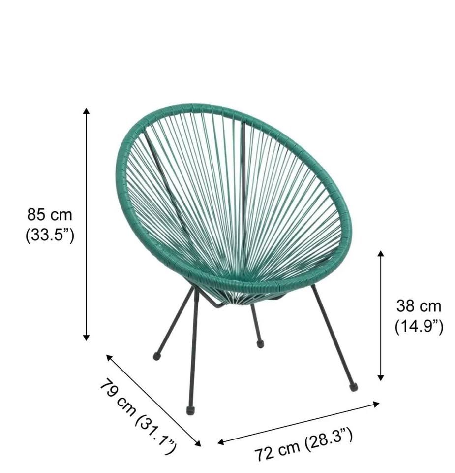 Brand new patio chair. Green and beige left. - photo 3