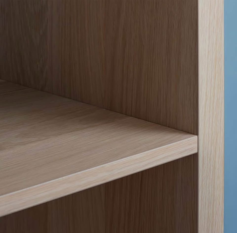 KALLAX Shelf unit, white stained oak effect, 42x147 cm - photo 4
