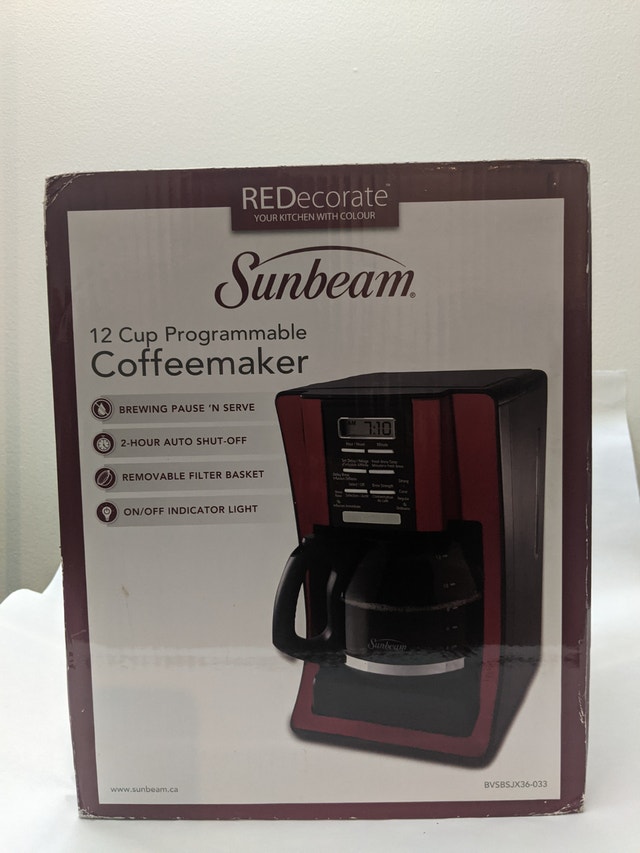 Sunbeam® 12-Cup Programmable Coffeemaker – Brand New - photo 2