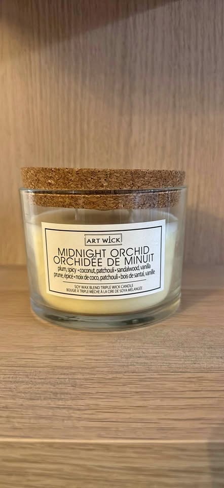 ART WICK Midnight Orchid Triple Wick Soy Wax Candle
