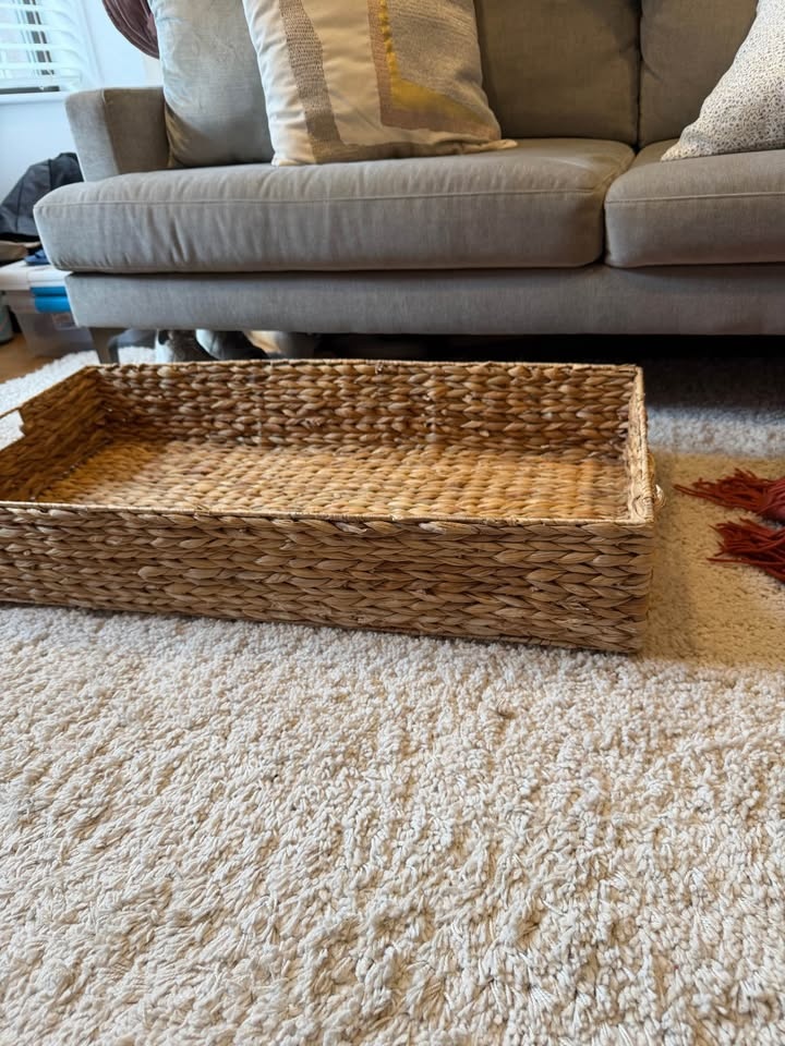 Underbed Water Hyacinth Basket - photo 2