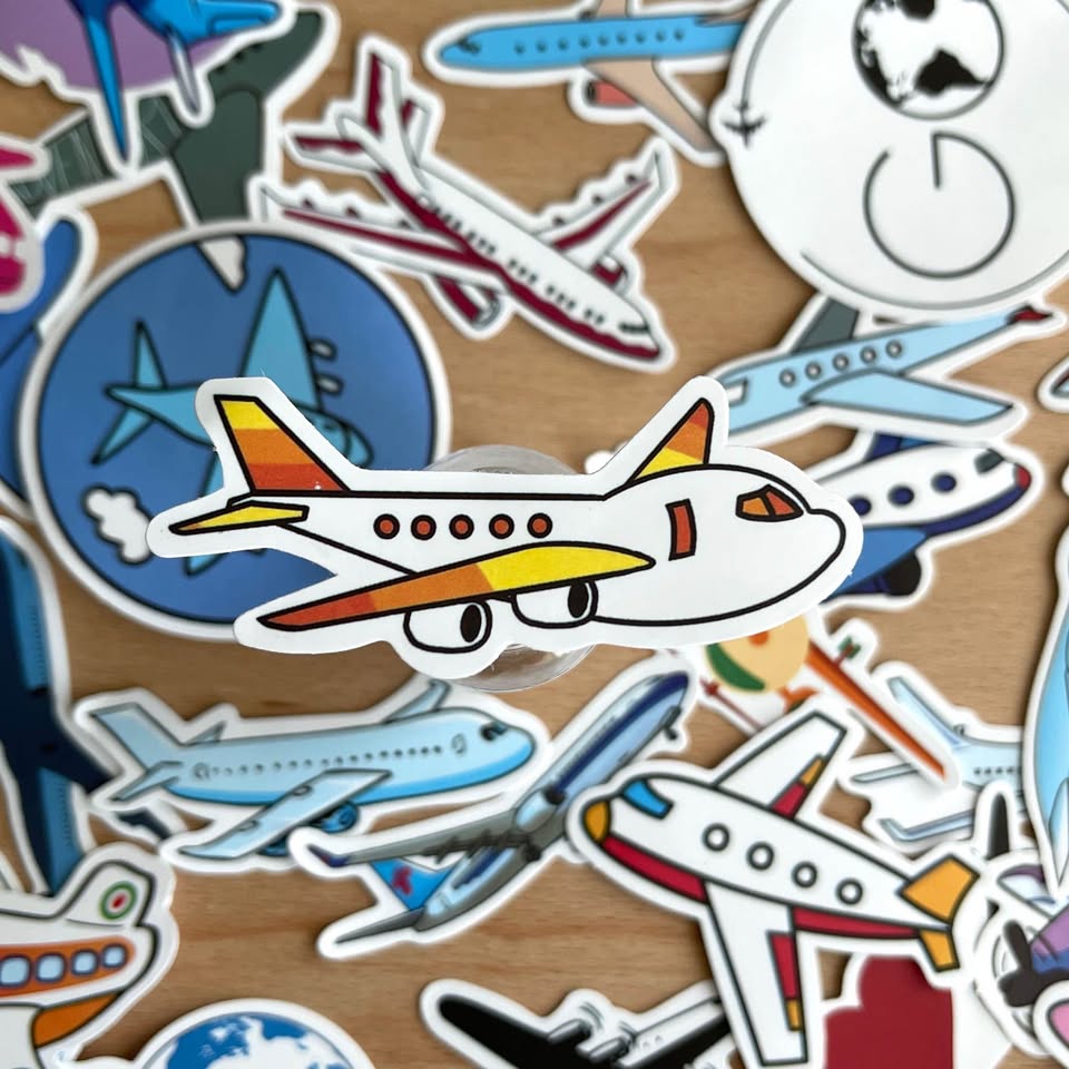Pack of 48 Airplanes Stickers - photo 3