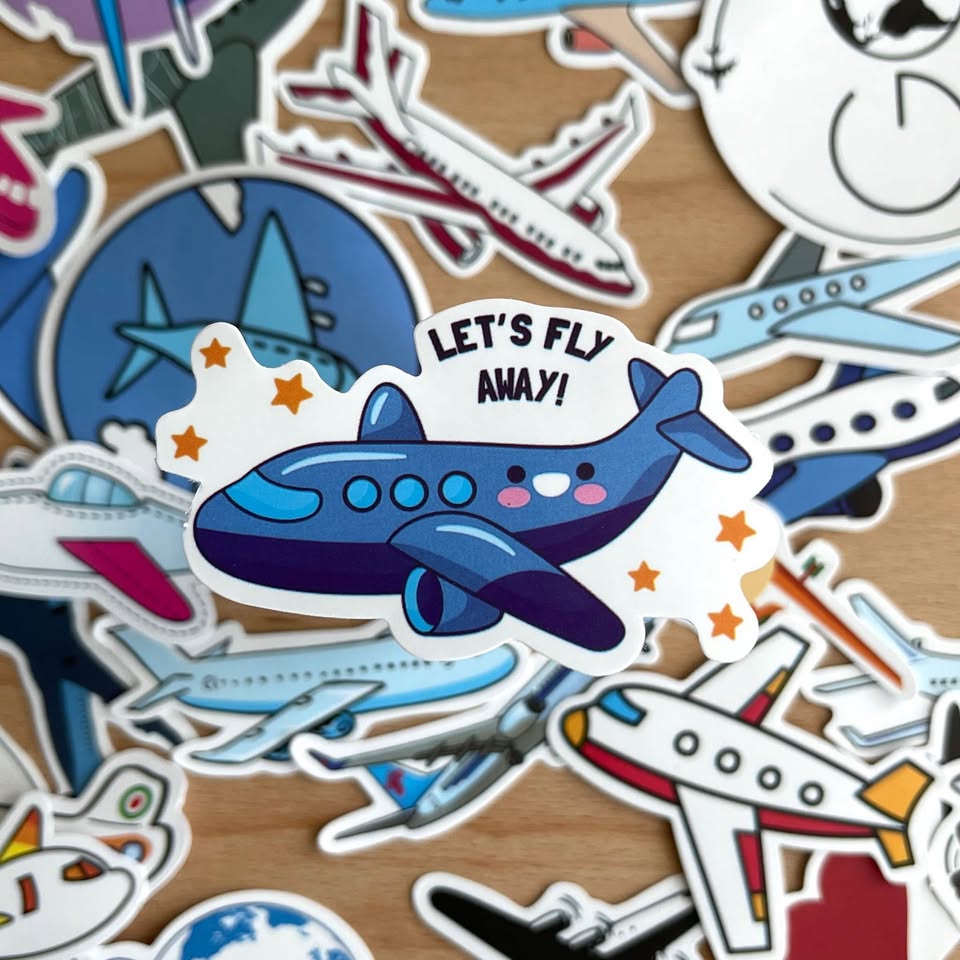 Pack of 48 Airplanes Stickers - photo 4