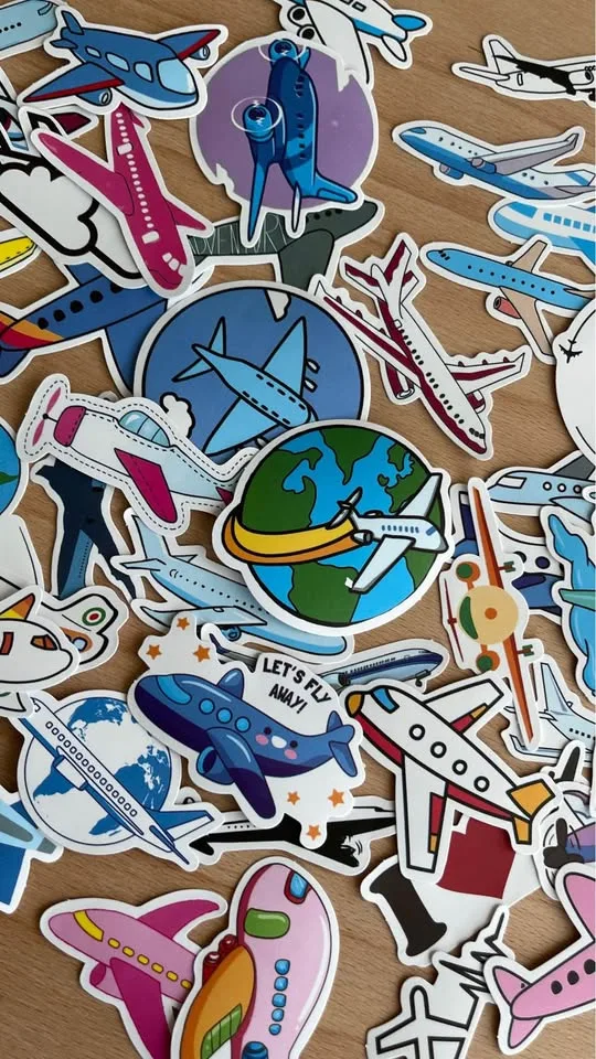 Pack of 48 Airplanes Stickers image indicator(6)