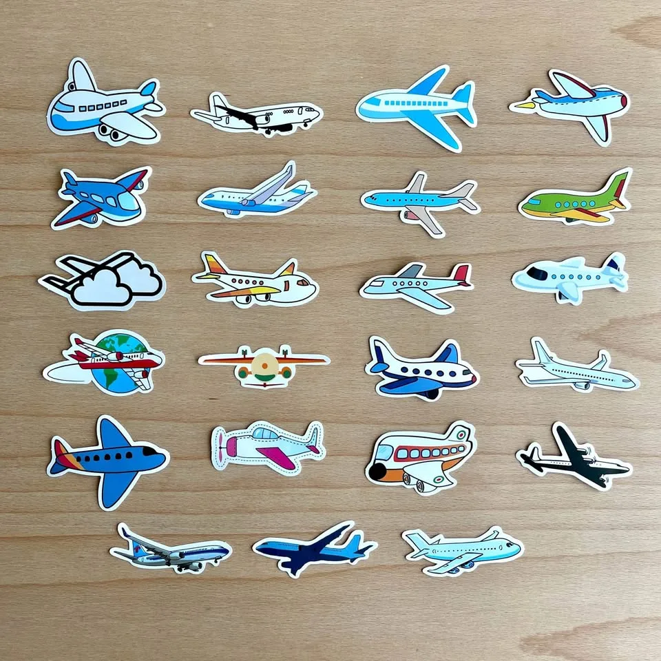 Pack of 48 Airplanes Stickers image indicator(9)