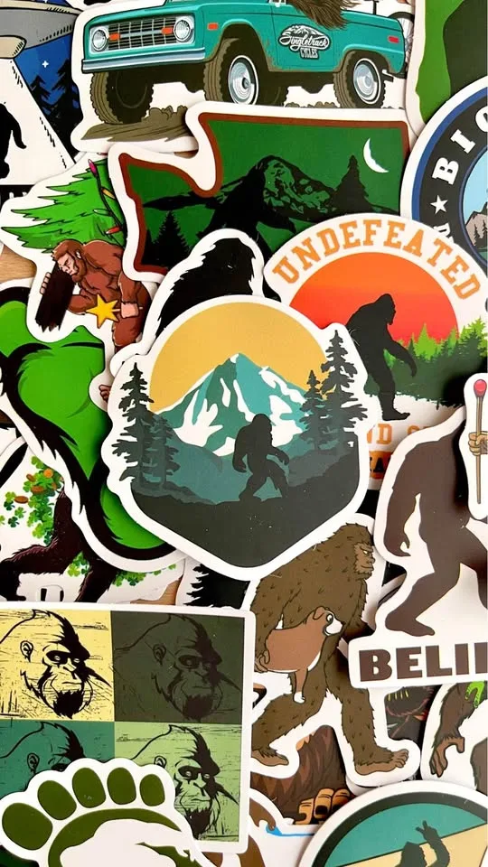 Pack of 50 Bigfoot Sasquatch Stickers image indicator(5)