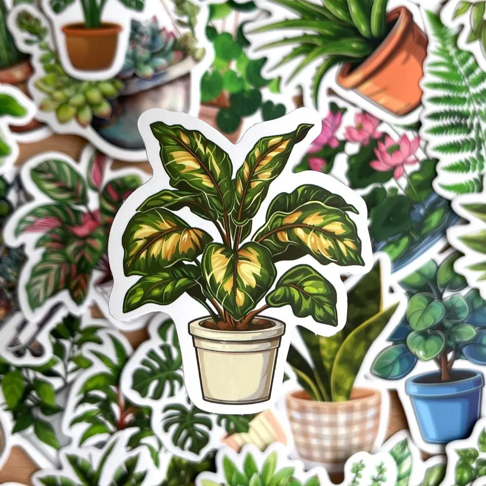 Pack of 50 Plants Stickers image indicator(2)