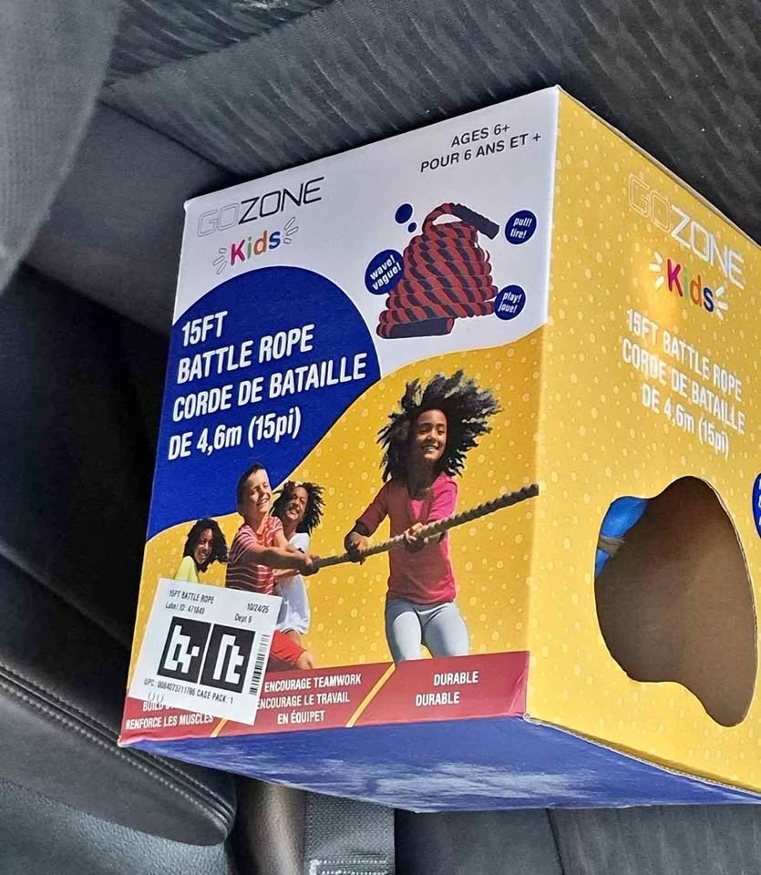 Brand New Go Zone Kids 15ft Battle Rope Tug of War