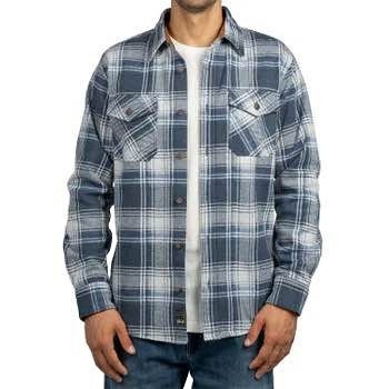 Knit Flannel Button-Up Shirt - Size Small