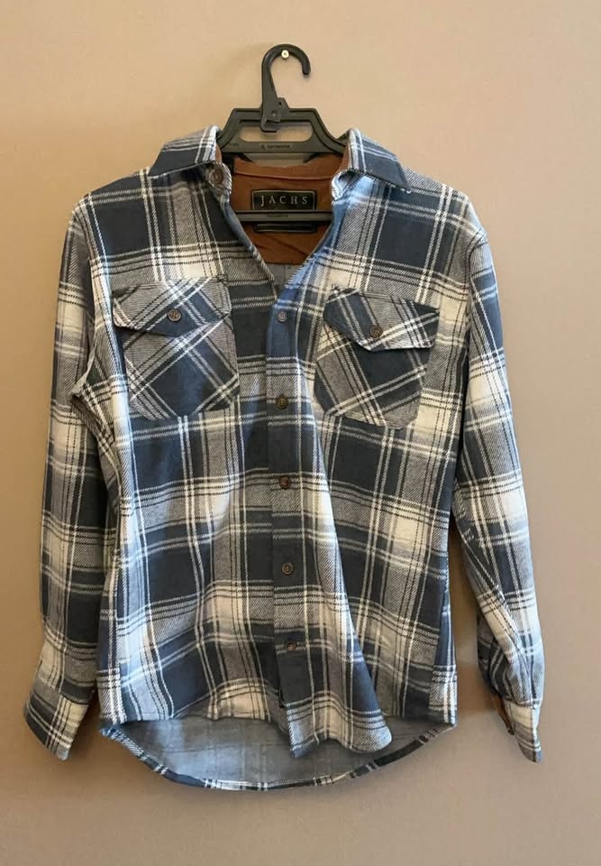 Knit Flannel Button-Up Shirt - Size Small - photo 2