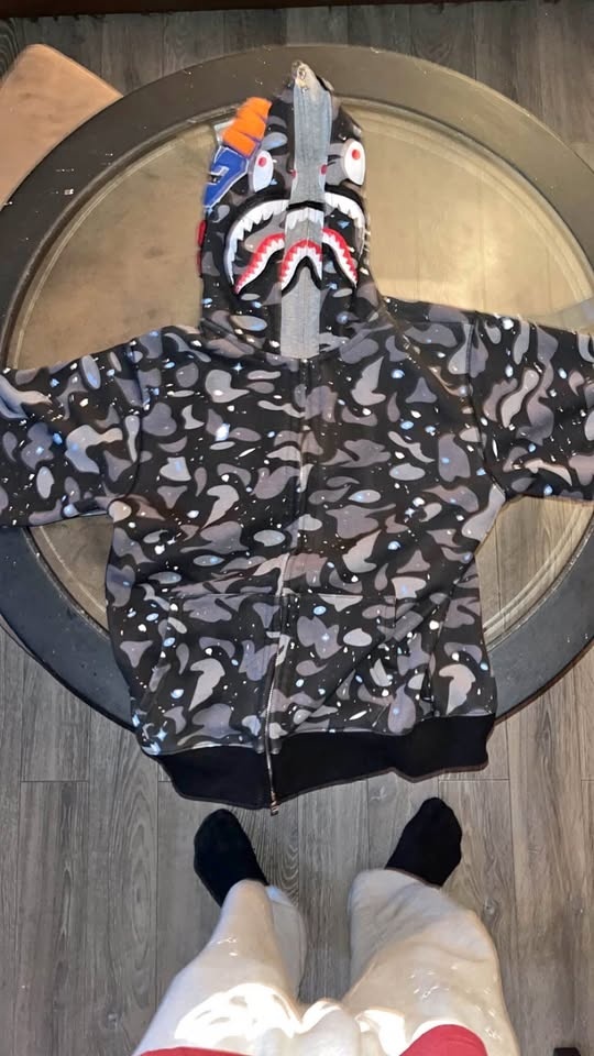 Double hooded galaxy bape