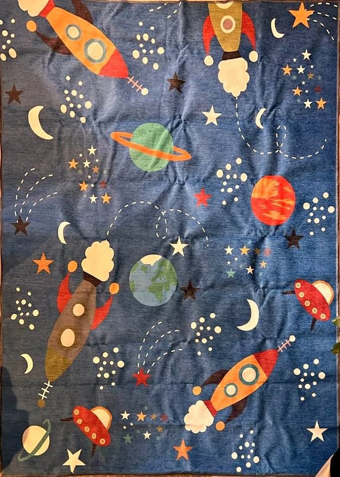 Kids Space Rug – Non-Slip, Washable, New