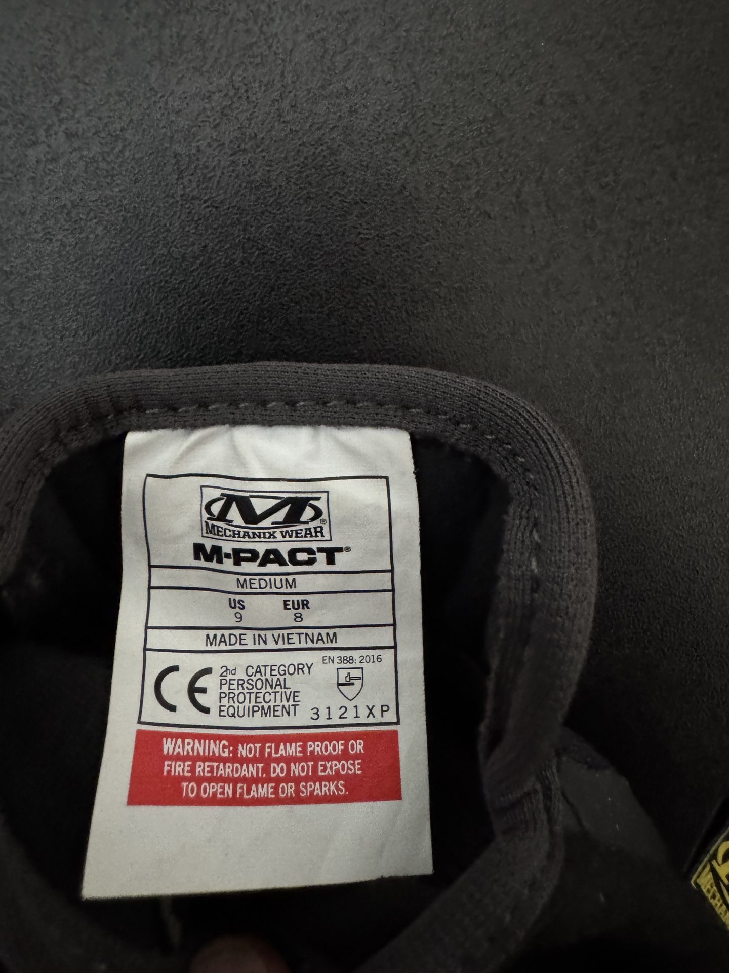 Mechanix Wear M-Pact Work Gloves, Size M - photo 3