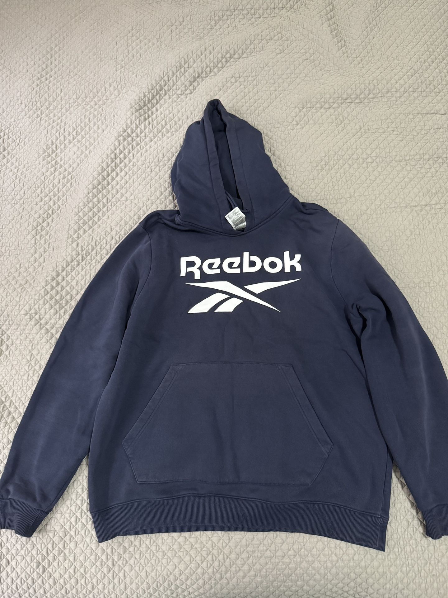 Reebok Men's Hoodie Blue Size XL
