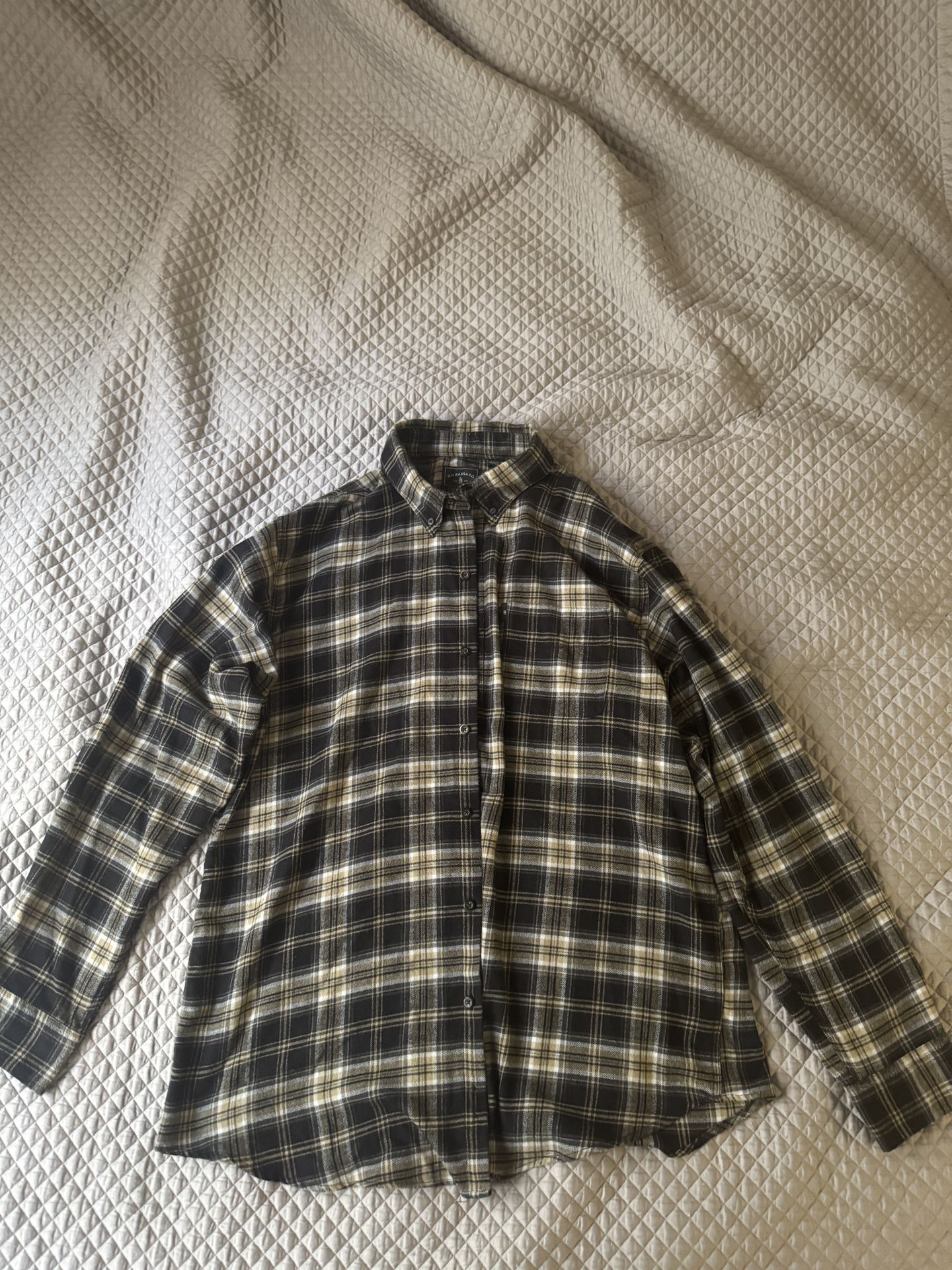 Checkered Shirt Bass Co Size XL