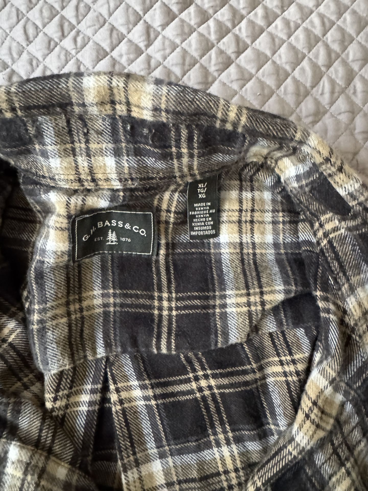 Checkered Shirt Bass Co Size XL - photo 3