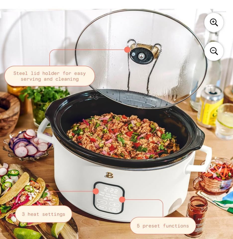 Beautiful by Drew Barrymore 6-Qt Programmable Slow Cooker - photo 2