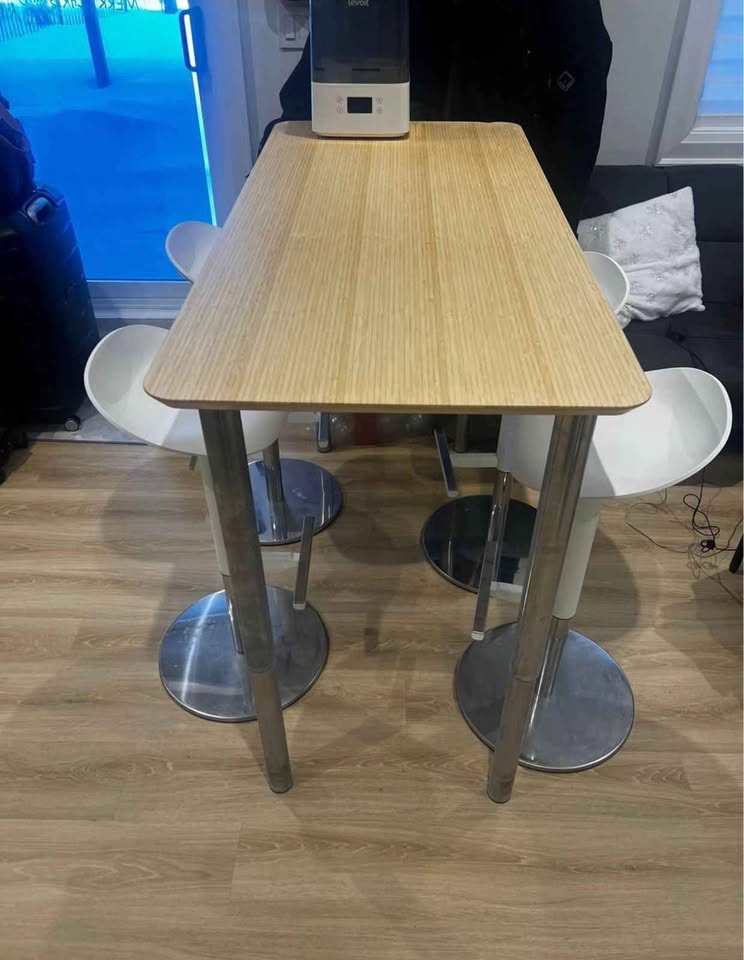 4 Ikea JANIGE white bar stools - photo 2