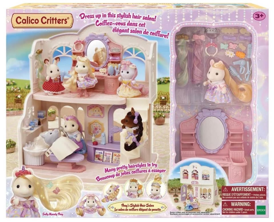 Calico Critters Pony's Stylish Hair Salon - Brand New Sealed - photo 3